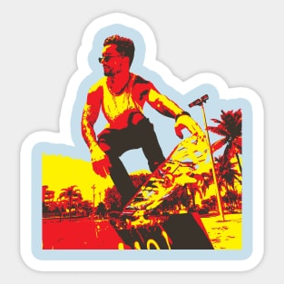 sky skater Sticker